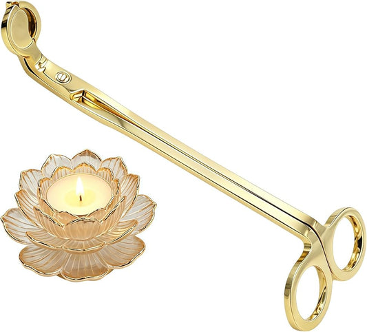 1 Pack Candle Wick Trimmer, Gold Wick Clipper Scissor Wick Cutter, Essential Tool for Candle Lovers/DIY Enthusiasts