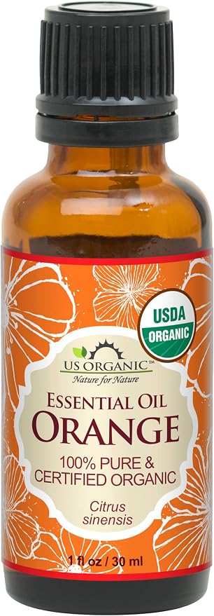 US Organic 100% Pure Sweet Orange Essential Oil - USDA Certified Organic (30 ml / 1 fl oz, Sweet Orange)