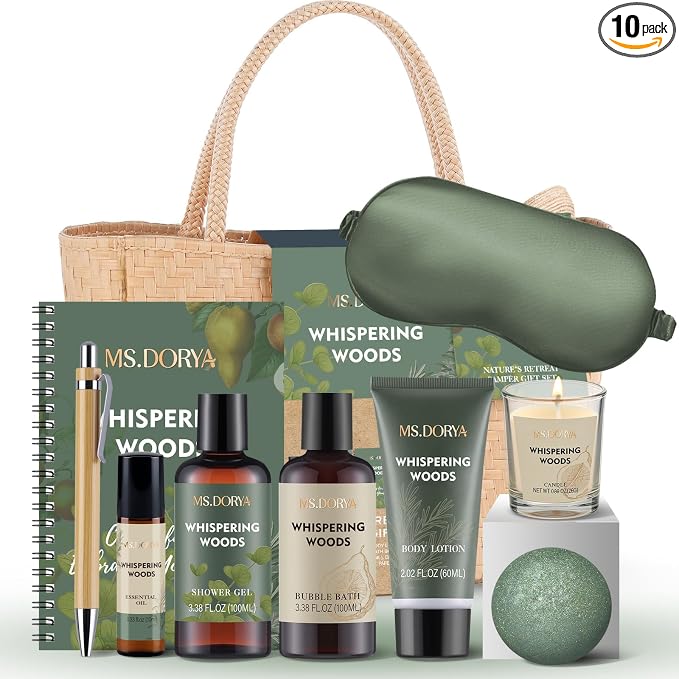 Birthday Spa Gift Baskets for Her Skin Care Kit for Women 10 Pcs | Home Skin Care Sets, Anniversary Gift, Birthday Day Gift for Her