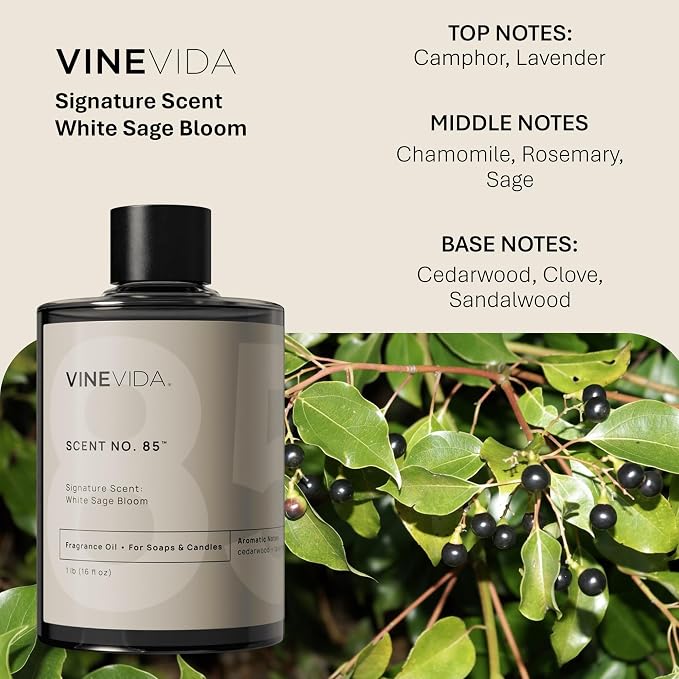 VINEVIDA [16oz] Scent No.85 Fragrance Oil for Candle Making and Soap Making - Premium Candle Scents for Soy Candles