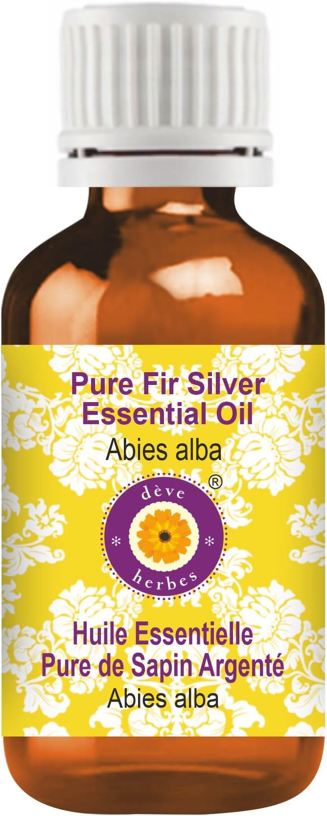dève herbes Fir Silver Essential Oil (Abies alba) Pure | Non-Sticky | Non-Greasy | Lightweight | Men & Women | All Skin Types | Steam Distilled 10ml (0.33 oz)