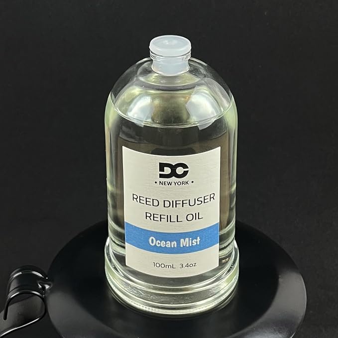 Daniella's Candles Ocean Mist Reed Diffuser Refill Oil, 3.4oz/100ml, Premium Fragrance Oil, Home Fragrance, Oil for Reed Diffusers, Long Lasting