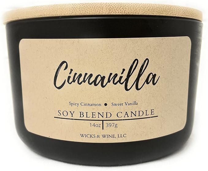 Wicks & Wine Candle (Cinnanilla)