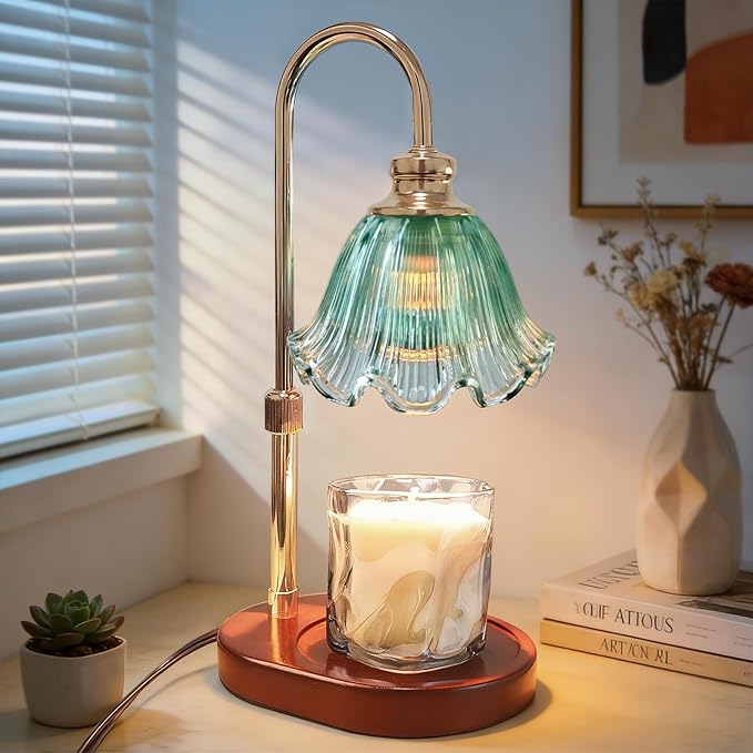 Candle Warmer Lamp with Timer, Christmas Decorations Indoor, Birthday Gifts for Women Mom, Warming Gifts for Office, Dorm, Apartment & New Home Decor
