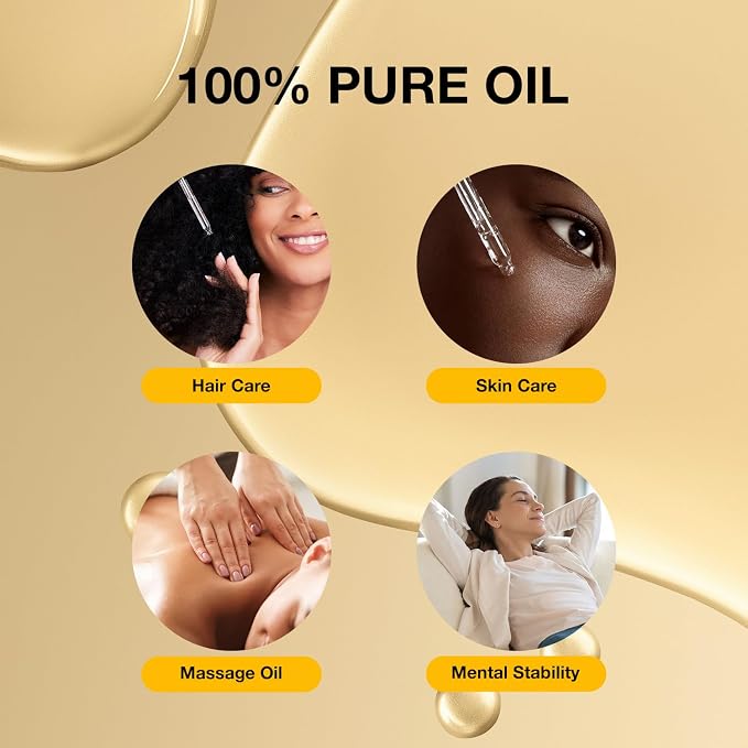 100% Pure High Oleic Sunflower Oil for Skin & Hair, Premium Carrier Oil for Massage, DIY Soap Making & Scalp Care Non-Greasy Fast Absorbing - 1 fl oz (30ml)
