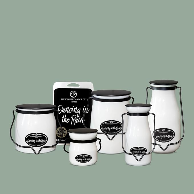 Milkhouse Candle Company Dancing in the Rain Soy Wax Melts - Orange Blossom | Summer Orchid | Wind-Swept Grass Scented - 5.5 oz, Hand-Poured, Made in the USA