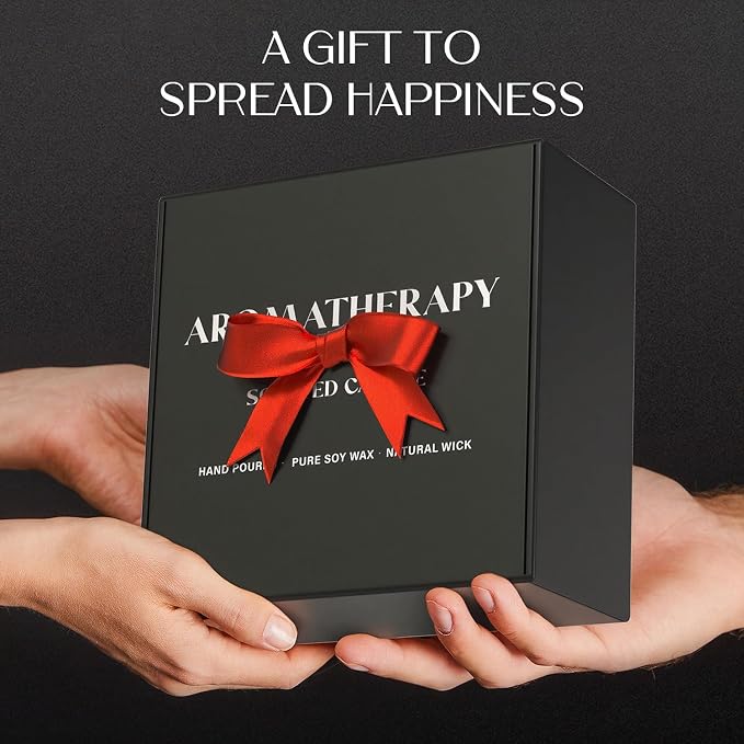 Scented Candles for Men, Soy Candles for Home Scented, Candle Gifts for Men, 4 Pack Aromatherapy Candle Gift Set for Relaxing, Stress Relief & Home Decor