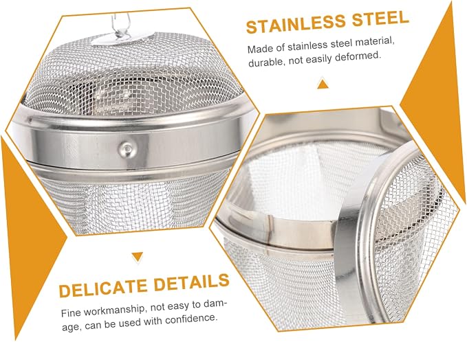 PRETYZOOM 4pcs Multi-use Jewelry Clean Basket Soup Strainer Balls Tea Infuser Ball Seasoning Strainer