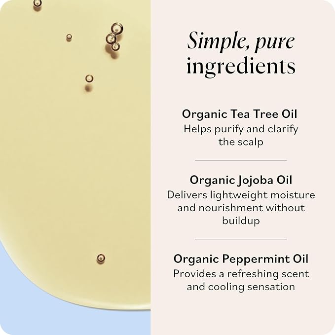 Sky Organics - Organic Tea Tree Scalp Clarifying Oil (2 fl oz/60 mL) Balanced & Purified Hair Oil for Scalp Dryness & Itchiness - Tea Tree, Jojoba, Peppermint - Vegan, Cruelty Free, DIY eBook included