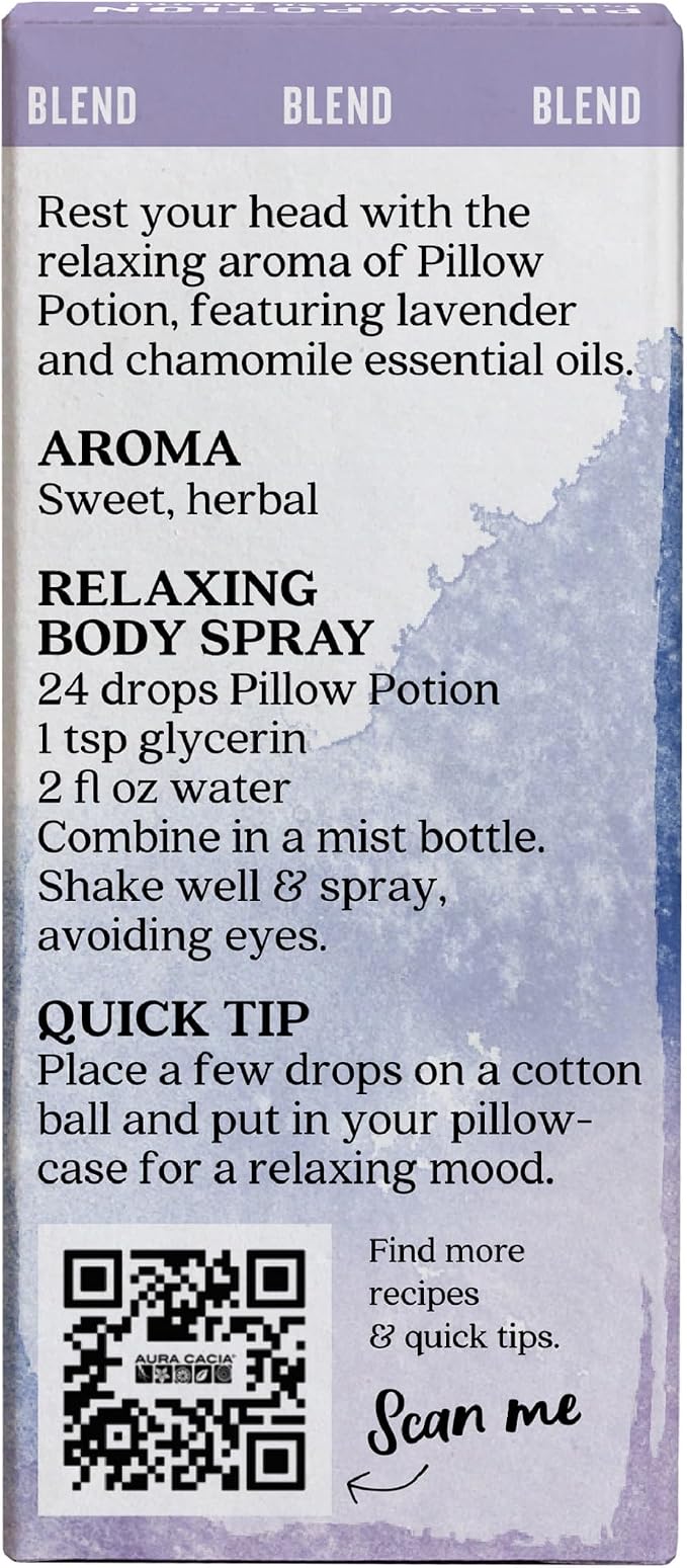 Aura Cacia Essential Oil Calming Pillow Potion, 0.5 Fluid Ounce