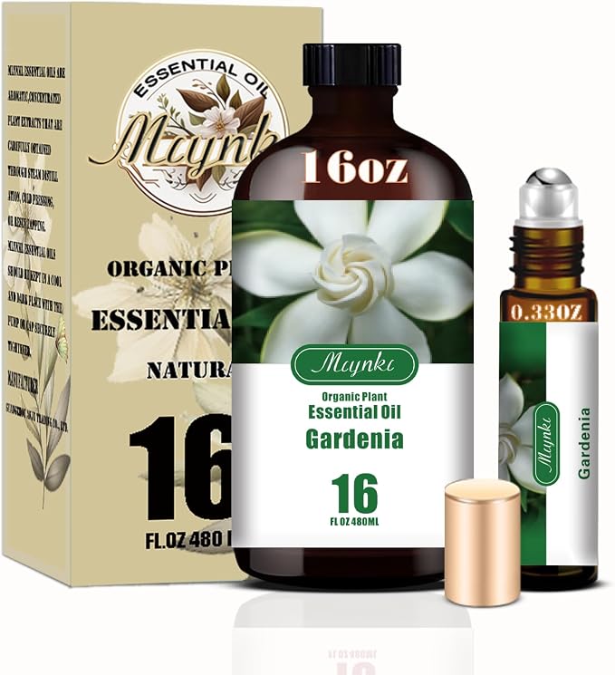 Gardenia Essential Oil, Gardenia Oil for Diffuser, Humidifier, DIY Candle, Soap, Romantic Scent, Massage, Gift Ready,Gardenia Fragrance Oil - MLYNKL Essential Oils (16.33 fl oz / 490ml)