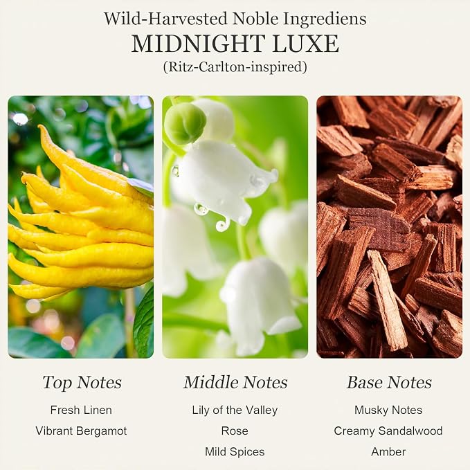 Luxury Hotel Collection Diffuser Oil(3x0.34 fl oz) |Essential Oil for Diffuser,Humidifier,Aromatherapy,Candle and Soap Making, Inspired by Ritz-Carlton, Westin, InterContinental,Gift for Women