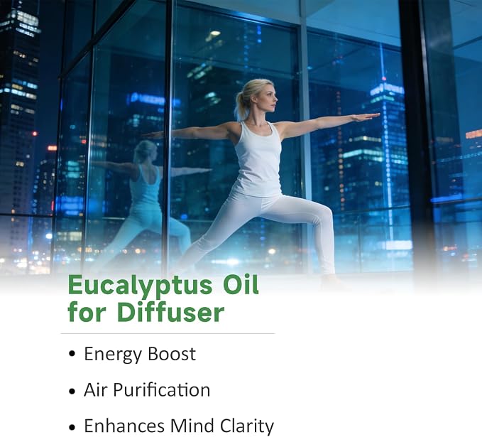 Eucalyptus Essential Oil, Pure Mumianhua Natural Oil for Outdoor Protective Barrier & Patio Freshness, Aromatherapy for Diffuser, DIY Spray, Skin, Hair Care – 3.38 Fl Oz