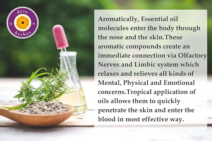 Deve herbes Stress Relief - Aromatherapy Essential Oil Blend of Lavender, Bergamot, Petitgrain, Mandarin & Grapefruit Essential Oils 10ml (0.33oz)