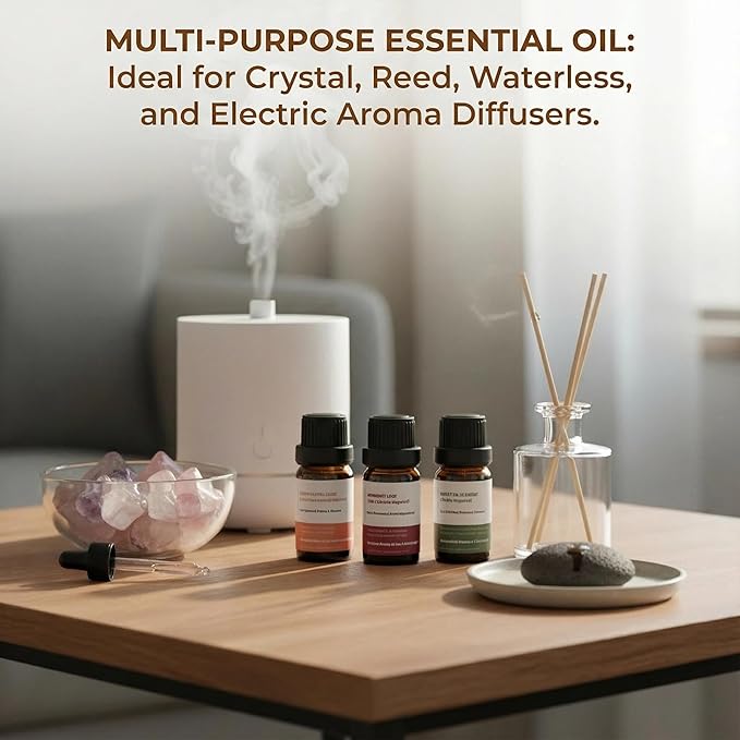 Luxury Hotel Collection Diffuser Oil(3x0.34 fl oz) |Essential Oil for Diffuser,Humidifier,Aromatherapy,Candle and Soap Making, Inspired by Ritz-Carlton, Westin, InterContinental,Gift for Women