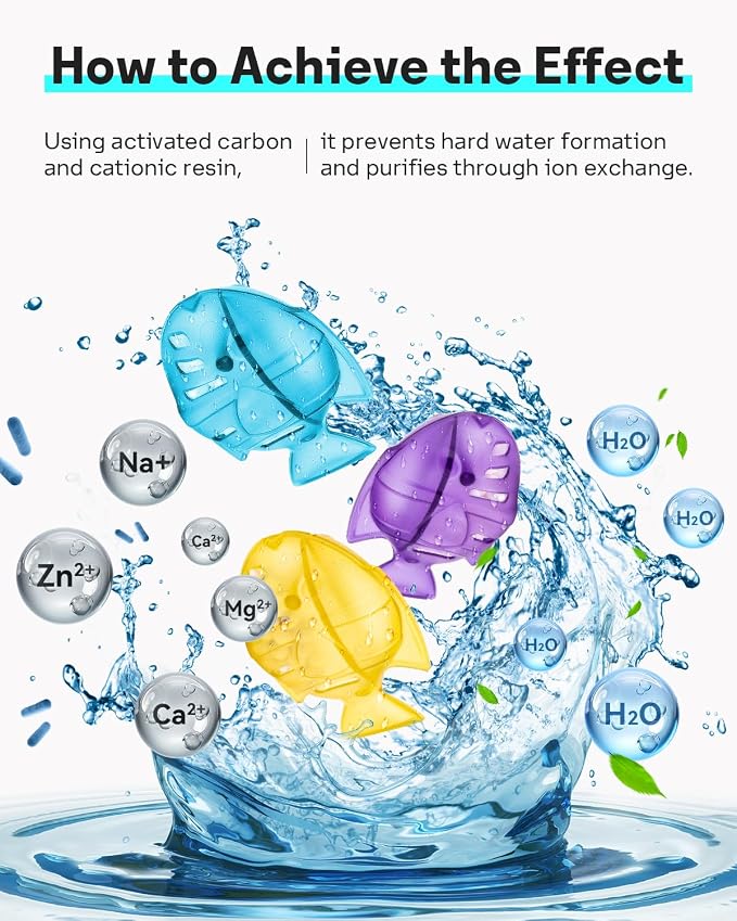 Leemone Humidifier Cleaning Fish for Humidifiers & Fish Tanks, 6 Pack Humidifier Cleaner, Purifies Water, Prevents Hard Water Build Up, Reduces Scale