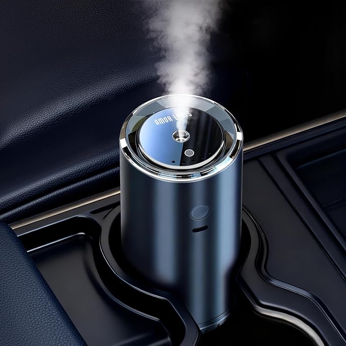 Smart Car Air Fresheners, Car Diffuser Air Freshener, Car Fresheners 100 ML (3.5oz) Essential Oil, Aromatizante Para Carro Long Lasting, Five Spray Modes, RGB Music Syncing Light, Auto On/Off,Wildness