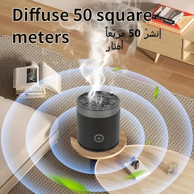 Bakhoor BoSidin Portable Electric Incense Burner – Rechargeable USB Arabic Aroma Diffuser for Home, Office & Car | Portable Bakhoor Burner for Ramadan & Everyday Fragrance