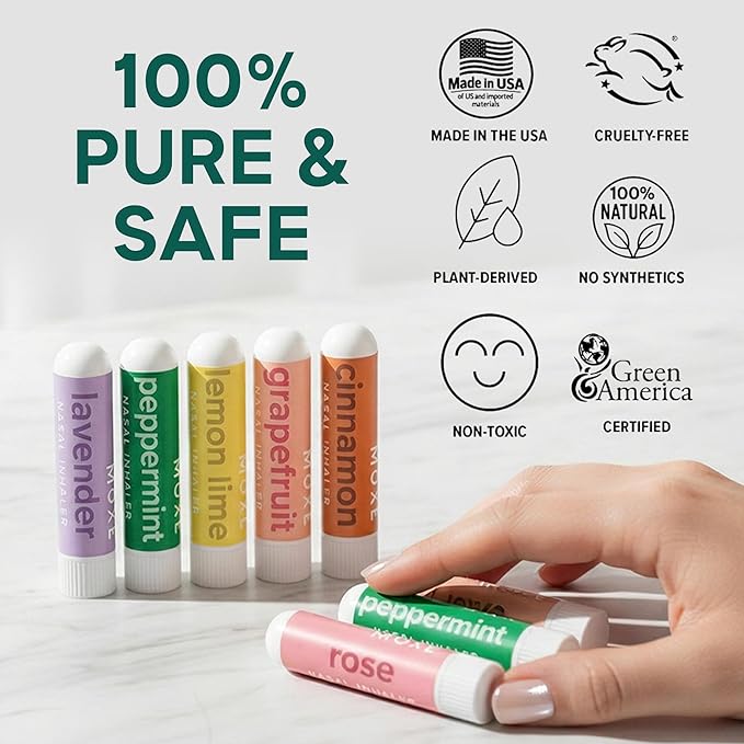 MOXĒ Smell Training Kit, Made in USA, 8 Essential Oils, Olfactory Regeneration, Helps Restore Sense of Smell, Natural Therapy for Smell Loss (Phase 1 & Phase 2 Bundle)