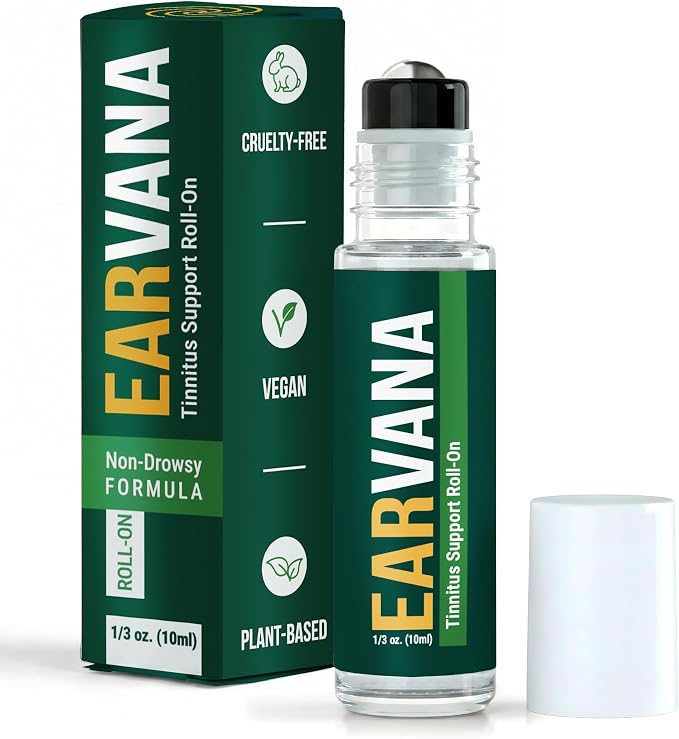 EarVana Calming Ear Roll-On – Essential Oil Blend for a Sense of Quiet & Calm – Soothing Aromatic Topical – 10ml, Made in USA