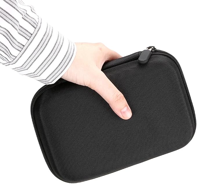 Hipiwe Hard Shell Essential Oil Carrying Case Holds 12 Bottles (Can hold 5ml, 10ml, &10ml Rollers) Travel Size Essential Oils Bag Organizer (Black)