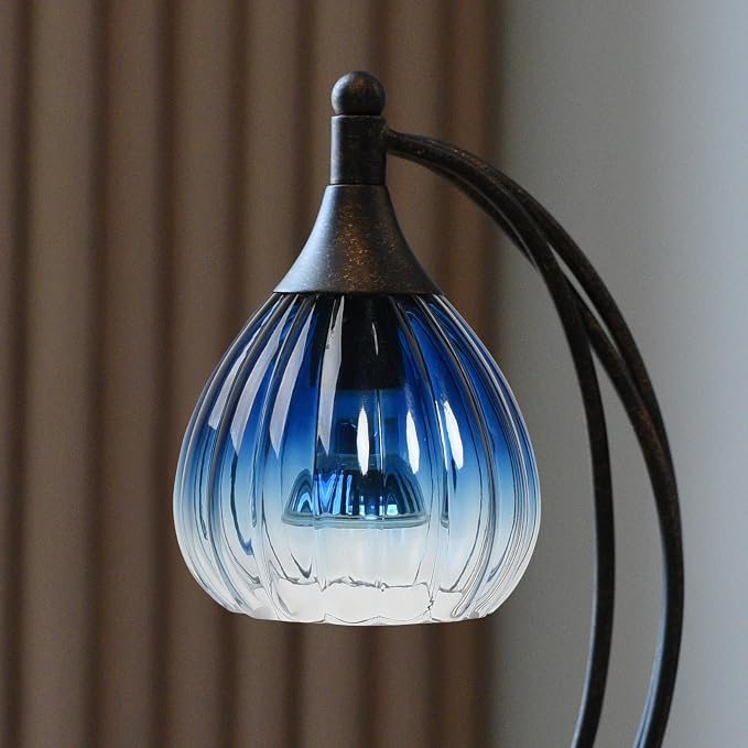 Candle Warmer Lamp with Timer Dimmer - Electric Candle Warmer Light Wax Warmer for Jar Candles - Candle Lamp Warmer Unique Gifts for Women Mom House Warming Gifts New Home Decor Sapphire Gradient