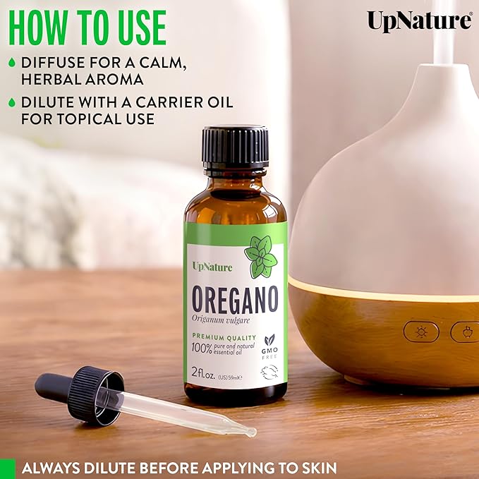 UpNature Oregano Oil - 100% Pure Oregano Essential Oil 2oz