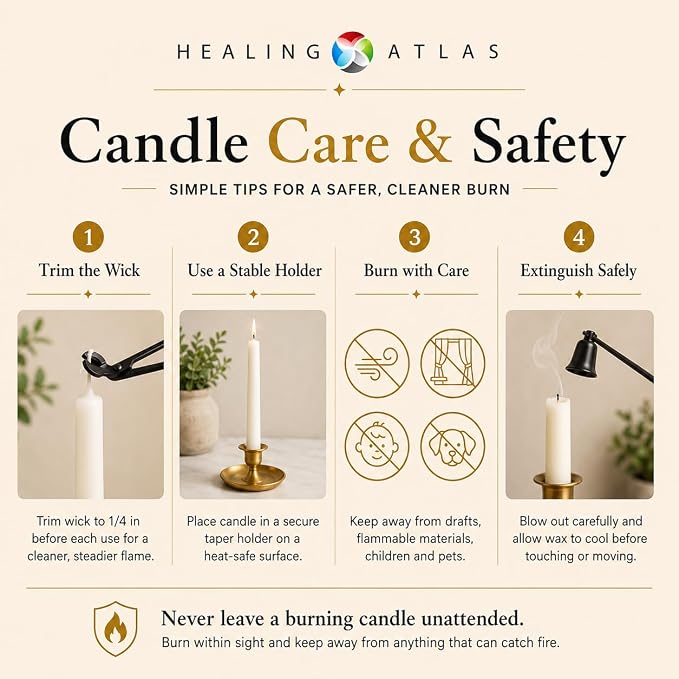 6 Inch Taper Candle 6 Pack Spell, Wicca, Santeria, Energized Candles Velas de 6 Pulgadas Paquete de 6 Velas (Blue (6 Pack)