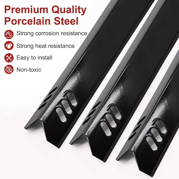 Bigbox Grill Heat Shield Plate for Backyard Grill BY13-101-001-12, BY13-101-001-13, GBC1460W, GBC1461W, 15 inch Burner Cover for Dyna-Glo DGF510SBP, DGF493BNP, Uniflame, BHG Grill (5 Packs)
