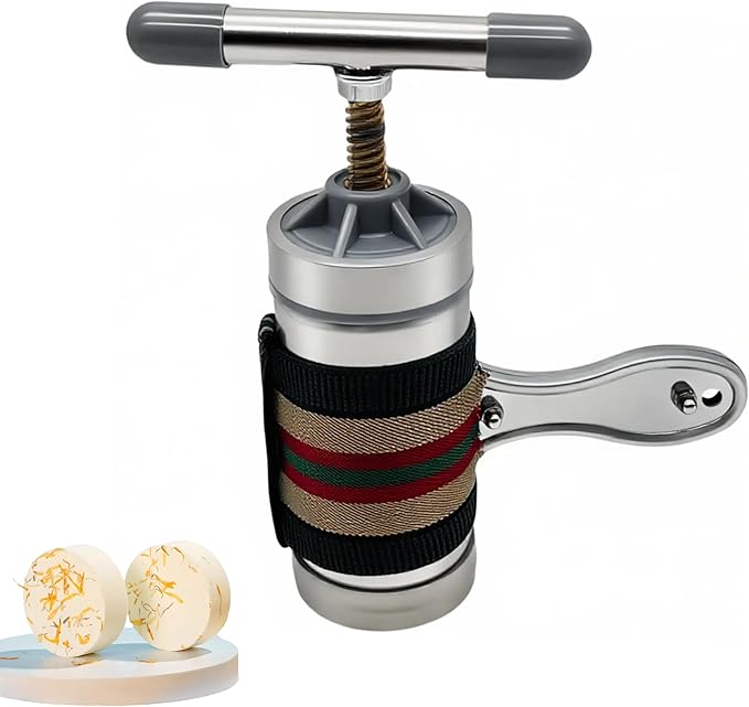 Bath Bomb Press Machine & Shower Steamers Maker Kit - Craft Bath Fizzies & Aromatherapy Tablets Handheld Press, DIY Gift Set for Women, Kids