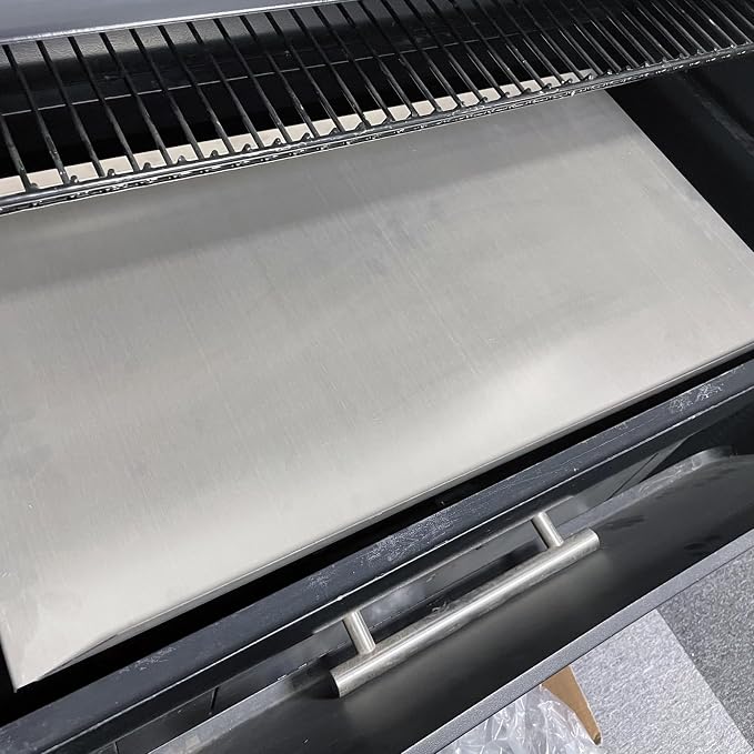 BAC012 Heat Baffle and 6-Pack Grease Drip Tray Liners Kit for Traeger Pro 22 Series, Pro 575 Pellet Grills, Drip Pan Replacement for Traeger Drip Tray Liners BAC012 BCA070 BBQ07C BBQ07E, BAC507