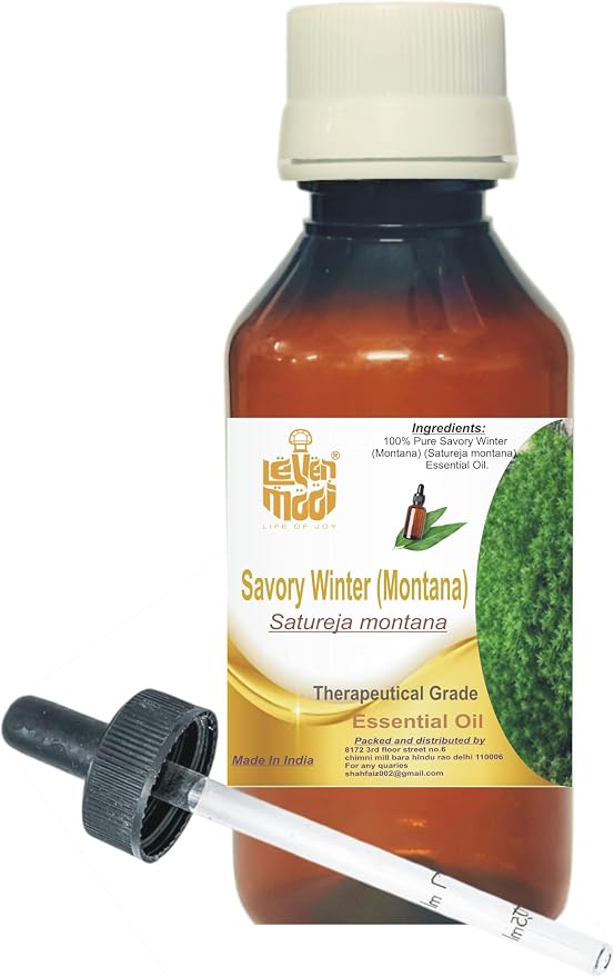 LEVENMOOI Savory Winter (Satureja Montana) Pure & Natural Therapeutic Grade Essential Oil Glass with Dropper (30ml)