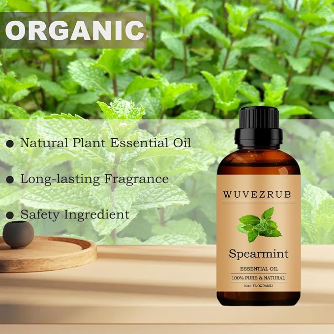Spearmint Essential Oil, 30ML Pure Spearmint for Aromatherapy Diffuser - 1 Fl Oz