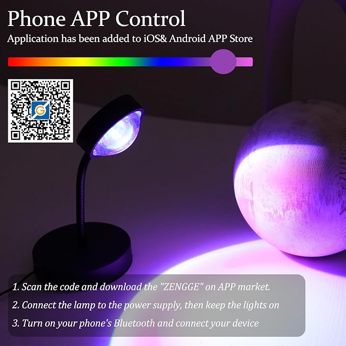 JIMEI Sunset Lamp Projector Led Lights for Bedroom Night Light RGB Lights Sun Sunlight Sunrise Lamp 10w 360° Rotation Mood Lighting Home/Room Decor Gifts for Women,Tabletop Multicolor