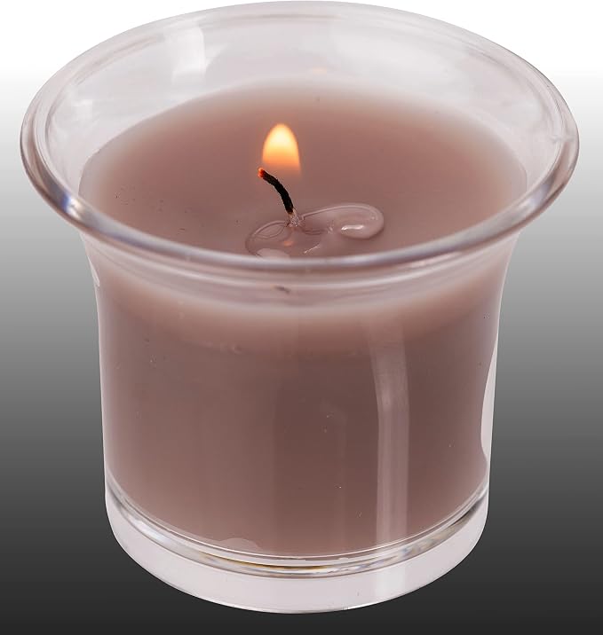 HYOOLA Clear Cup Scented Votive Candles - Harmony - 12 Hour Burn Time - 4 Pack - European Made