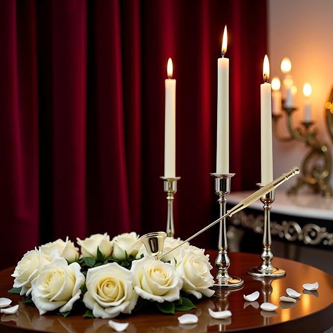 Gold Metal Candle Snuffer Wick Snuffer with Long Handle Candlesnuffers Candle Sleeves Accessories