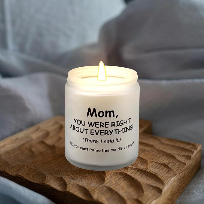 Lihome Mothers Day Gifts for Mom from Daughter Son, Funny Mother's Day, Birthday, Thanksgiving, Christmas Gifts, Vanilla Coconut Candles