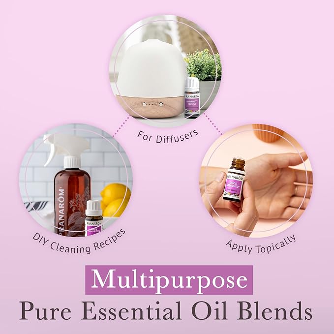 Pranarom - S.O.S. Wellness Blend Essential Oil Kit (3-Pack of 5ml) - Includes Good Samaritan & Sinus Formula - 100% Pure Essential Oil | USDA and ECOCERT Certified Organic