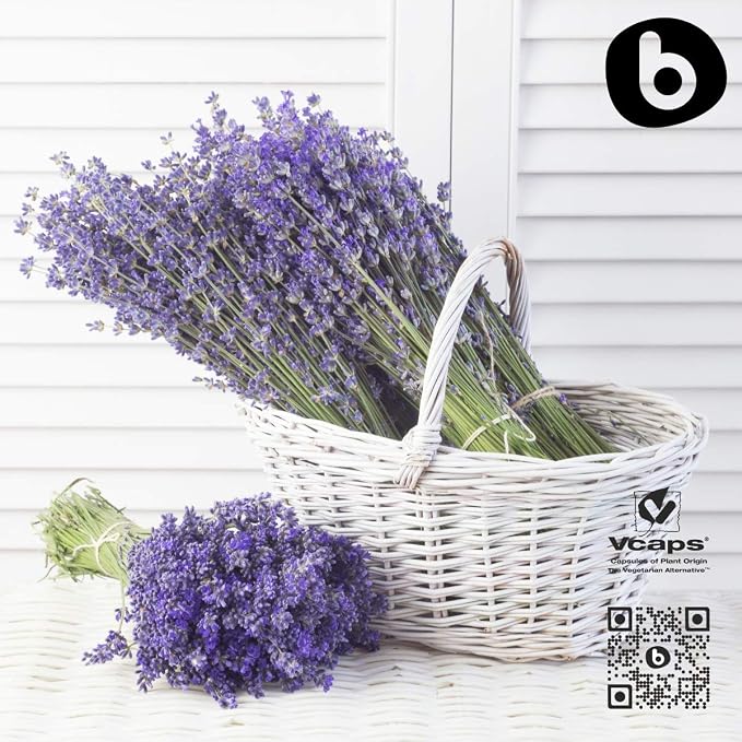 Organic Lavender Capsules - Lavender Pills for Relaxation and Balance - Supports Calm Mind and Body - Natural Supplement - Non-GMO, Gluten-Free – 90 Vegan Capsules