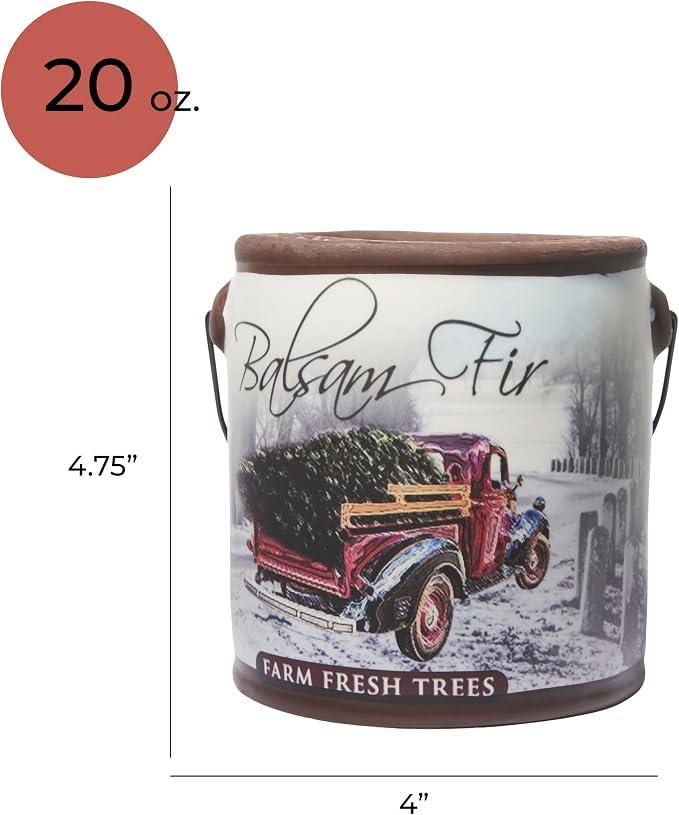 A CHEERFUL GIVER 95hr 20oz Scented Candle - Balsam Fir - Multi-Wick Glass Candle - Gifts For Men and Women