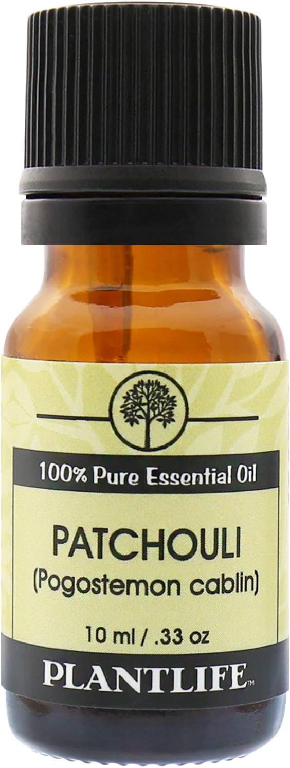 Plantlife Patchouli Aromatherapy Essential Oil - Straight from The Plant 100% Pure Therapeutic Grade - No Additives or Fillers - 10 ml