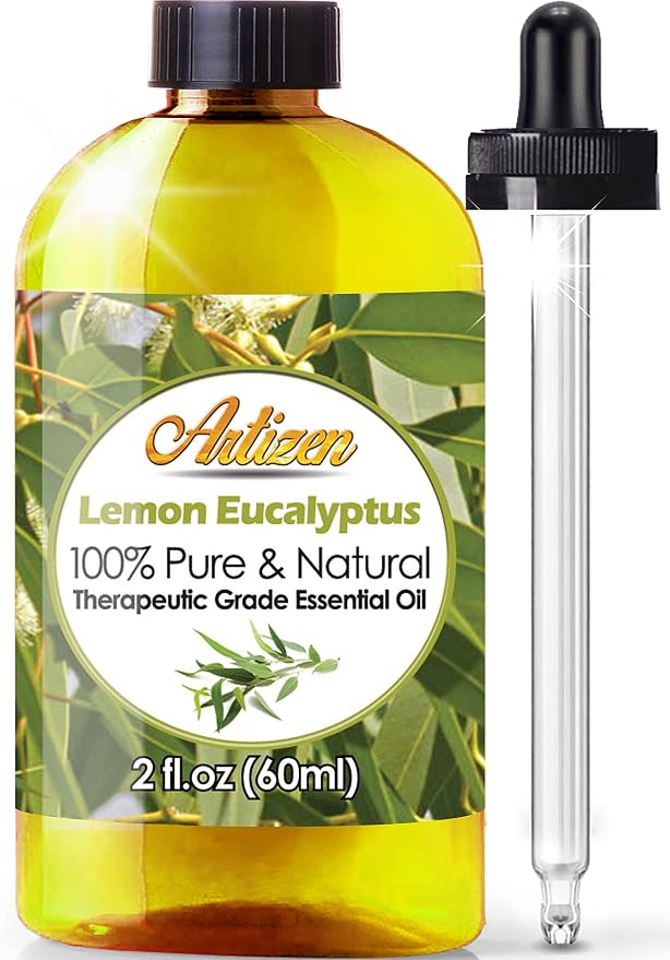 Artizen Lemon Eucalyptus Essential Oil Therapeutic Grade – Large 2oz Bottle for Aromatherapy & Topical Use – (Pure & Natural)