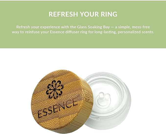 Essence Refresh Kit | Featured Blends Essential Oils | Aromatherapy Nasal Diffuser | Personal Scent Clip for Travel, Work & Everyday Use | Made in USA | Stress Relief | Bamboo/Glass Pod