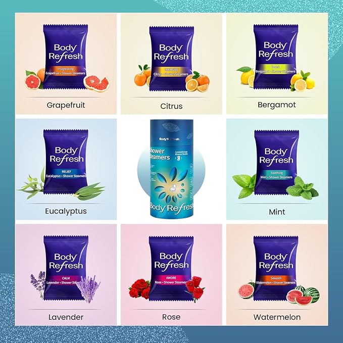 Shower Steamers Aromatherapy 8 Pack - Shower Bombs with Essential Oil, Gift for Dad Husband Boyfriend Him,Birthday Gifts for Men, Self Care Home Spa Relaxation Stress Relief