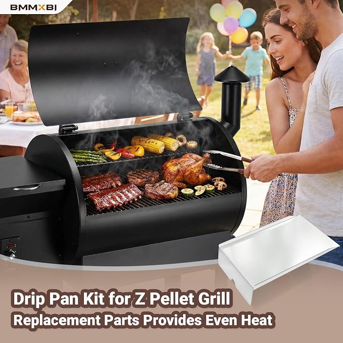Drip Pan Heat Baffle Replacement for Z Grills 700 Series Smoker Grills, Drip Tray for Z Grill Replacement Parts ZG700 7002B 7002C 7002E 700D 700E Series Pellet Grills Heat Baffle Parts