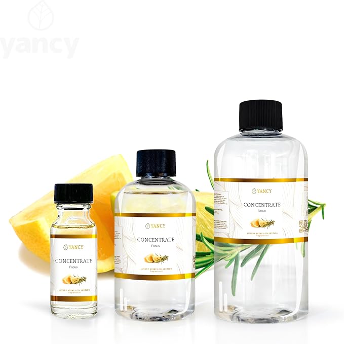 YANCY Concentrate Luxury Collection Fragrance Oil (4 oz), Powerful Base Aroma, Ideal for Diffusers, Oil Burners & Aroma Lamps, Multi-Use Scent for Layering or Standalone Use
