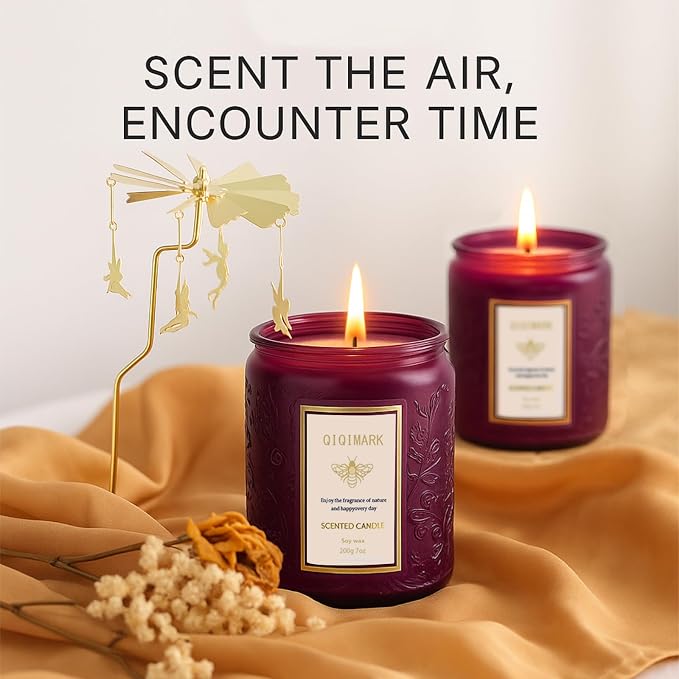 Scented Candles Set for Women, 6 Pack Soy Wax Aromatherapy Candles, Home Fragrance Set for Relaxation Stress Relief, Long Lasting Cozy Home Candles, Birthday Christmas Housewarming Gifts