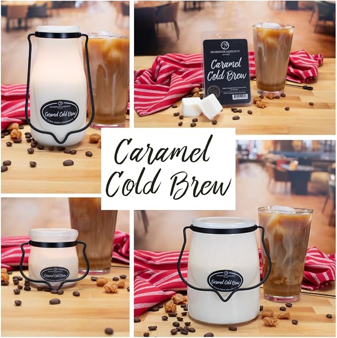 Milkhouse Candle Company Caramel Cold Brew Soy Wax Melts - Cold Brew Coffee | Milk Chocolate | Caramel & Vanilla Scented - 5.5 oz, Hand-Poured, Made in the USA