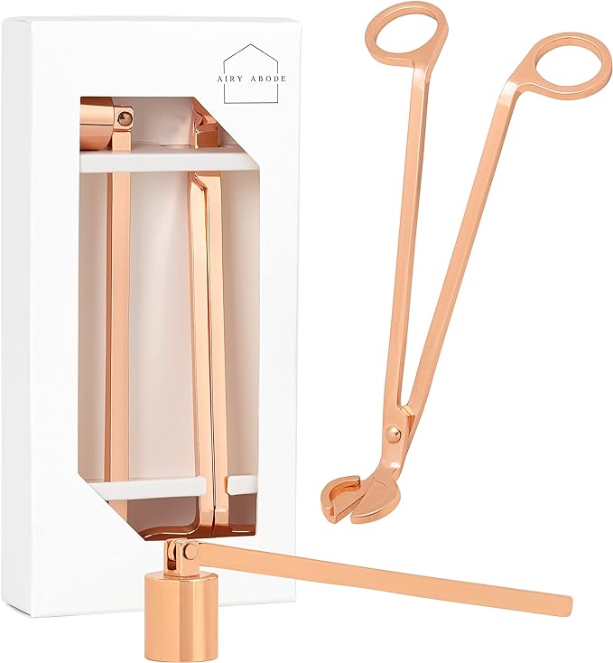 Airy Abode Candle Wick Trimmer and Candle Snuffer Accessory Set – Pick Your Color
