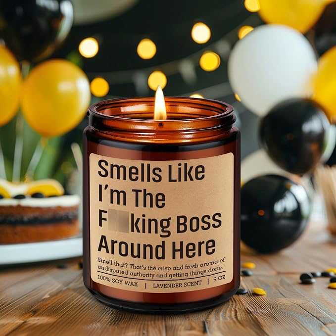 Fairy's Gift Candle, Boss Gifts for Women Men, Entrepreneur Gifts for New Business Owner - Mothers Day, Boss Birthday, Company Presents for New Boss Lady - Funny Small Business Owner Presents Ideas